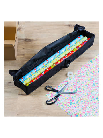 Profiline Geschenkpapier-Organizer in Schwarz - (B)76 x (H)8 x (T)13 cm
