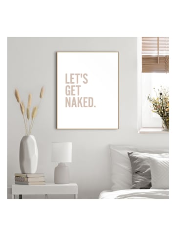 Orangewallz Gerahmter Kunstdruck "Naked II" - (B)40 x (H)50 cm