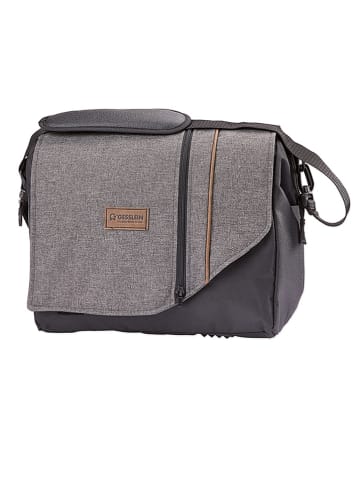 Gesslein Luiertas "N°3" grijs/zwart - (B)37,5 x (H)30 x (D)18 cm