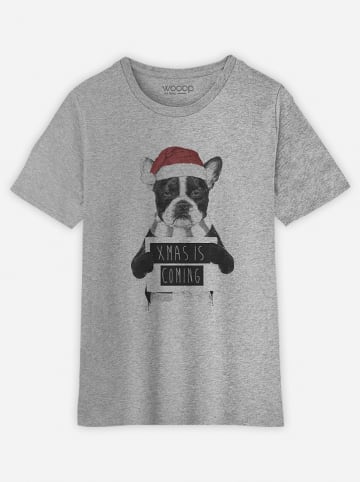 WOOOP Shirt "Xmas is coming" grijs