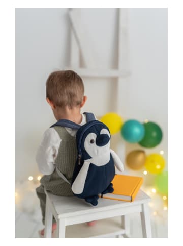 Crochetts Rucksack "Pinguin" in Schwarz/ Weiß - (B)21 x (H)30 x (T)17 cm
