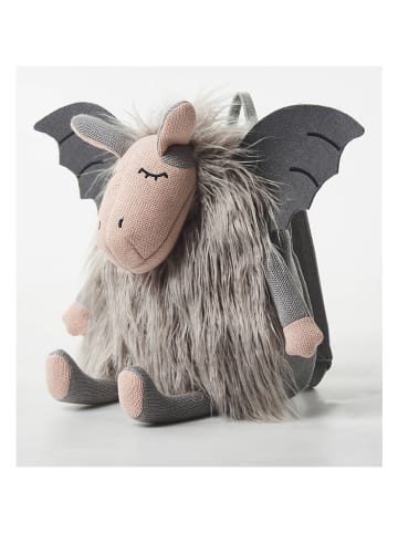 Crochetts Rugzak "Vampier" grijs - (B)37 x (H)42 x (D)23 cm