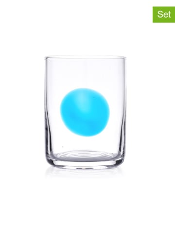 DUKA Szklanki (2 szt.) w kolorze niebieskim - 410 ml