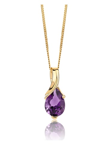 Diamant Exquis Gold-Halskette mit Anhänger - (L)45 cm