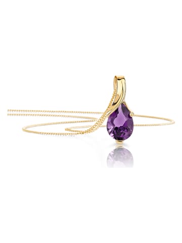 Diamant Exquis Gouden ketting met hanger - (L)45 cm
