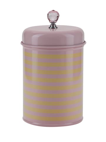 Miss Étoile Voorraadpot lichtroze/geel - (H)15 x Ø 10 cm