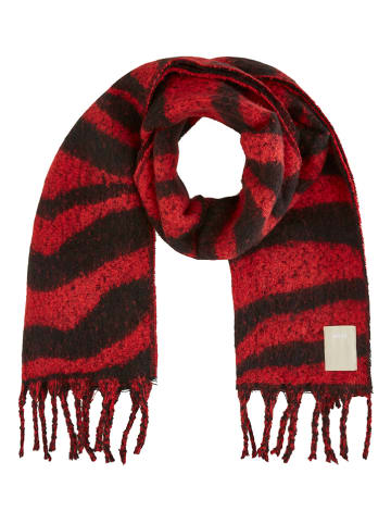 Mexx Schal in Rot/ Schwarz - (L)200 x (B)40 cm