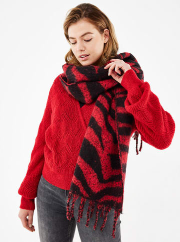 Mexx Sjaal rood/zwart - (L)200 x (B)40 cm