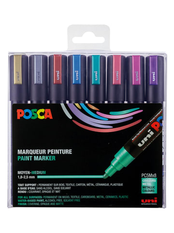 Posca Acryl-Metallicmarker "Uni Posca - PC5M" - 8 Stück