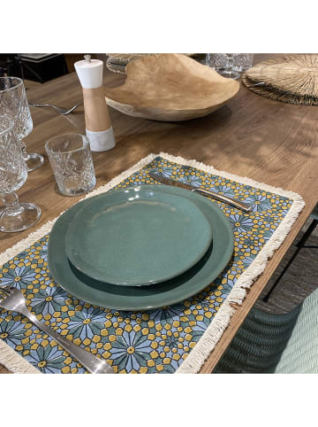 Ogo Living 6er-Set: Dessertteller "Calyope" in Grün - Ø 20 cm