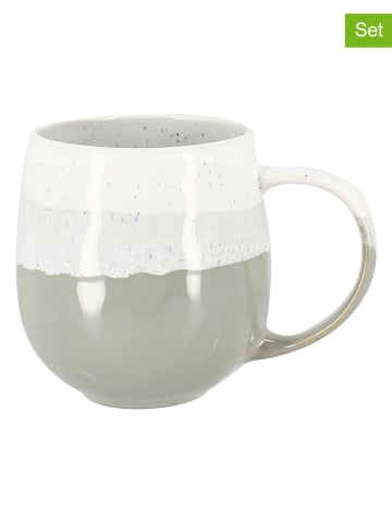 Ogo Living 6-delige set: mokken "Riga" groen - 440 ml
