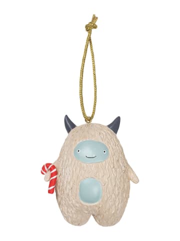FABELAB Weihnachtsschmuck "Fabbie Yeti" in Creme - (H)8,4 cm