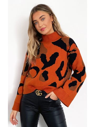 Zibi London Sweter w kolorze pomarańczowym