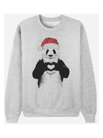 WOOOP Bluza "Santa Panda" w kolorze szarym