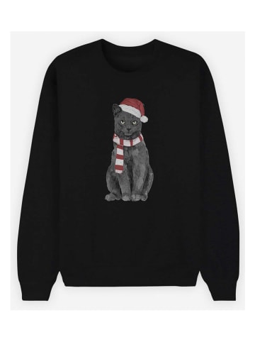 WOOOP Bluza "Xmas Cat" w kolorze czarnym