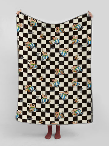 Really Nice Things Dwustronny koc w kolorze czarno-białym - 170 x 130 cm