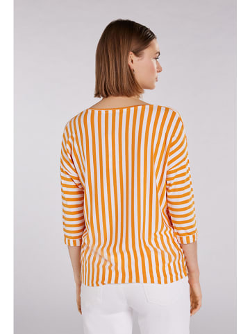 Oui Shirt oranje/wit
