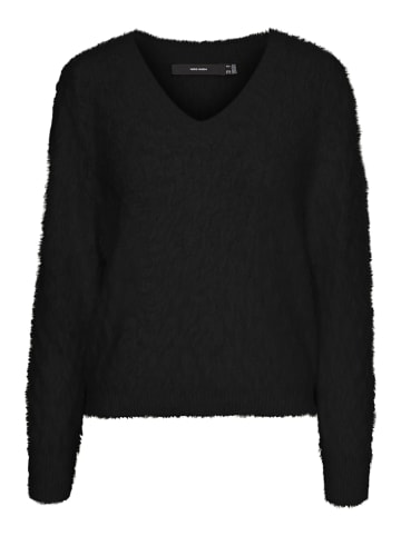 Vero Moda Sweter "Poilu" w kolorze czarnym