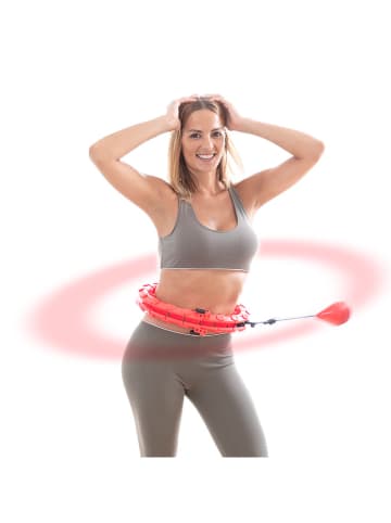 InnovaGoods Fitness Hoop w kolorze czerwonym - dł. 132 x 2,5 cm