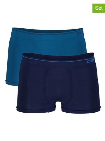 DIM 2-delige set: boxershorts donkerblauw/blauw