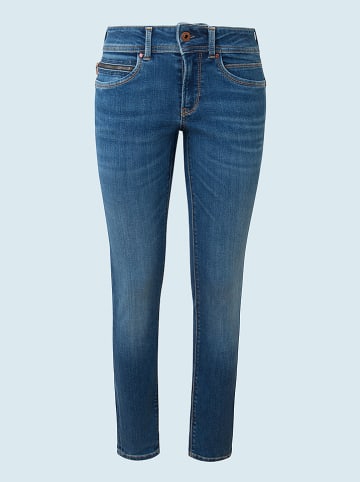 Pepe Jeans Spijkerbroek "New Brooke" - skinny fit - blauw