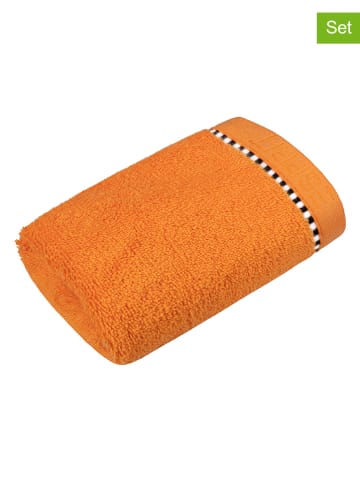 ESPRIT 2er-Set: Gästehandtücher "Box Solid" in Orange
