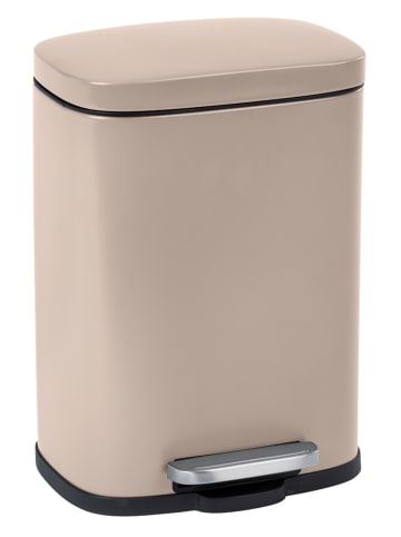 Wenko Treteimer "Leno" in Taupe - 5 l