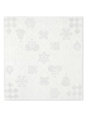 Rosendahl 4-delige set: servetten "Natale" wit - (L)45 x (B)45 cm
