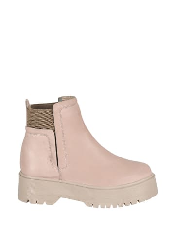 Moosefield Leren chelseaboots lichtroze
