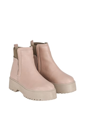 Moosefield Leren chelseaboots lichtroze