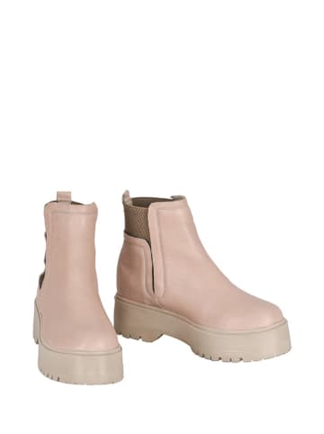 Moosefield Leren chelseaboots lichtroze