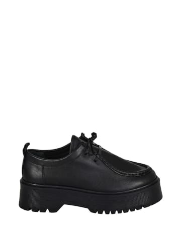 Moosefield Leder-Schnürschuhe in Schwarz