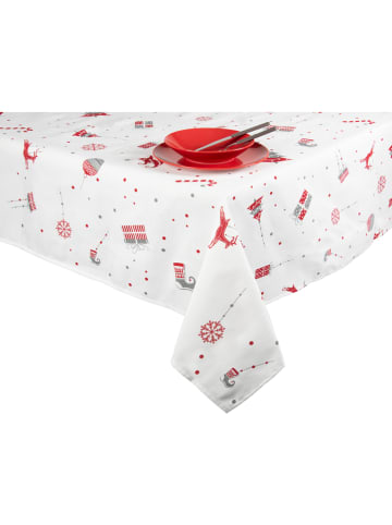 Trendy Kitchen by EXCÉLSA Obrus "Christmas" w kolorze biało-czerwonym - 180 x 140 cm