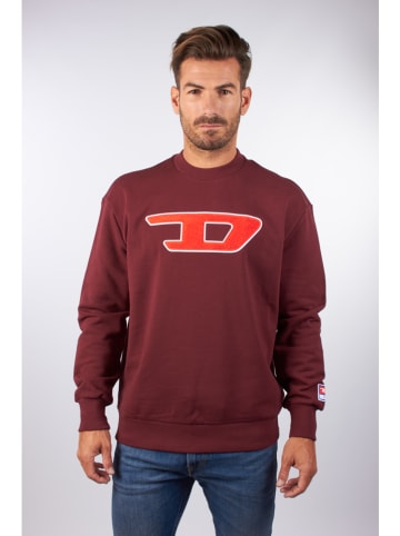 Diesel Clothes Sweatshirt "Crew-Division" bordeaux