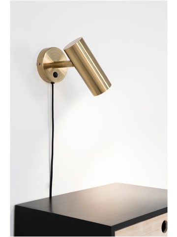 House Nordic Lampa ścienna w kolorze złotym - 10 x 22 cm