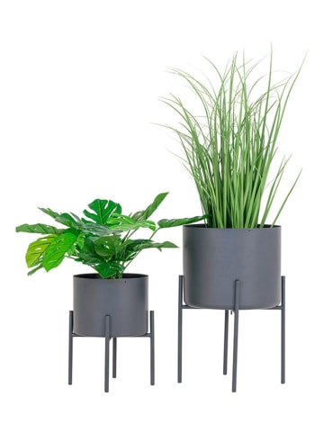 House Nordic 2-delige set: bloempotten grijs