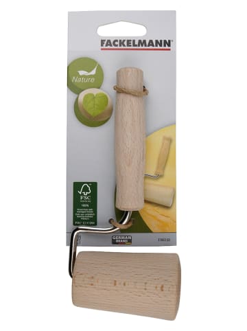 Fackelmann Teigroller in Natur - (L)17 x (B)8 cm
