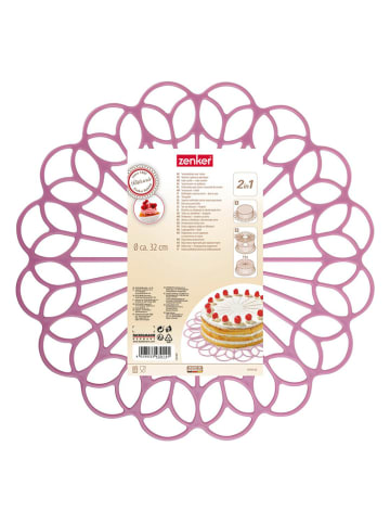 Zenker Tacka w kolorze różowym do schładzania ciasta - Ø 32 cm