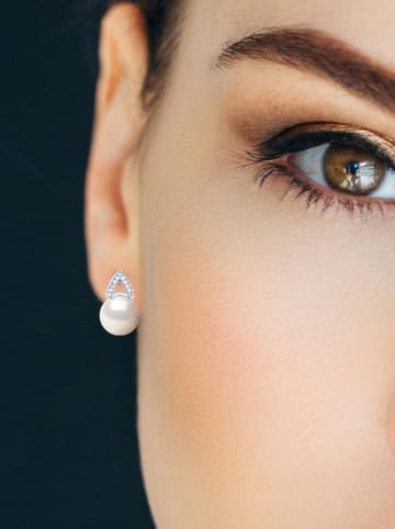 Pearl Addict Zilveren oorstekers met parels