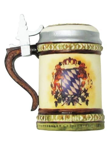 Krebs Glas Lauscha Christbaumornament "Bierkrug" in Bunt - (L)12 cm
