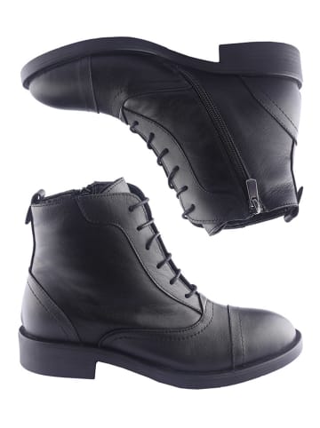 D.Moro Leren boots zwart