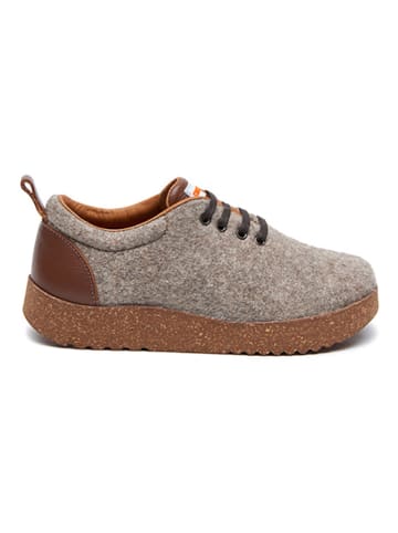 Comfortfusse Wollen sneakers lichtbruin