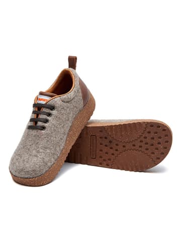 Comfortfusse Wełniane sneakersy w kolorze jasnobrązowym