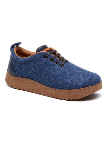 Comfortfusse Woll-Sneakers in Dunkelblau
