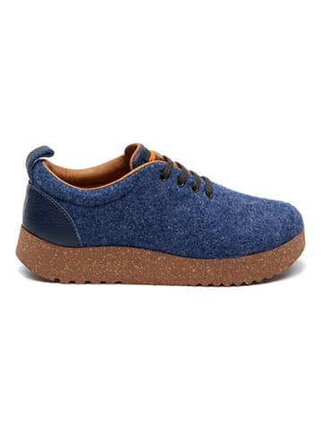 Comfortfusse Woll-Sneakers in Dunkelblau