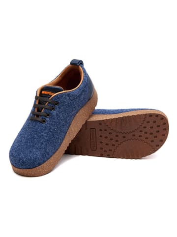 Comfortfusse Woll-Sneakers in Dunkelblau