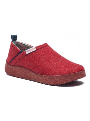 Comfortfusse Hausschuhe in Rot