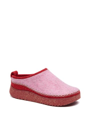 Comfortfusse Hausschuhe in Rosa/ Rot