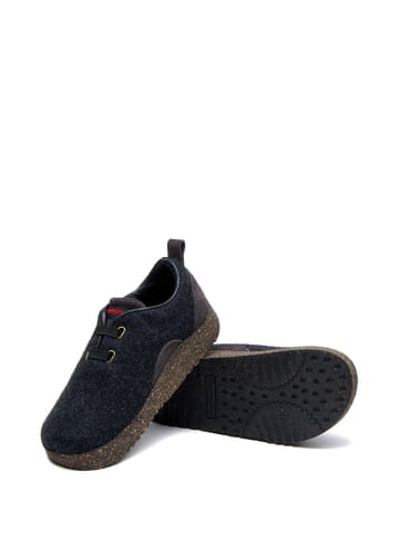 Comfortfusse Woll-Sneakers in Schwarz