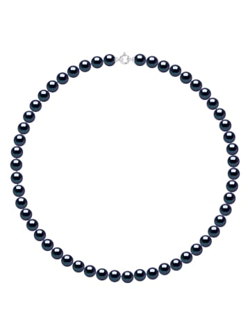 Pearline Parelketting donkerblauw - (L)50 cm